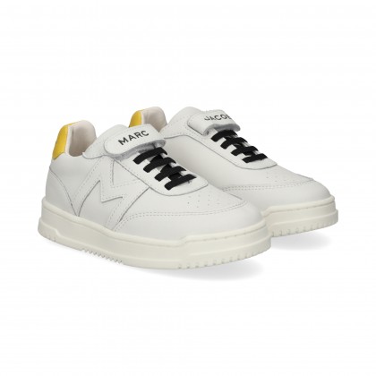 TALON AMARILLO DEPORTIVO PIEL BLANCO