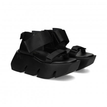 SANDALIA CINTAS VELCRO NEGRO