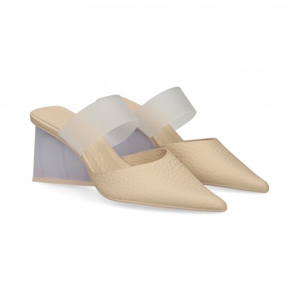 MULE+TIRA VINILO PEIL BEIGE