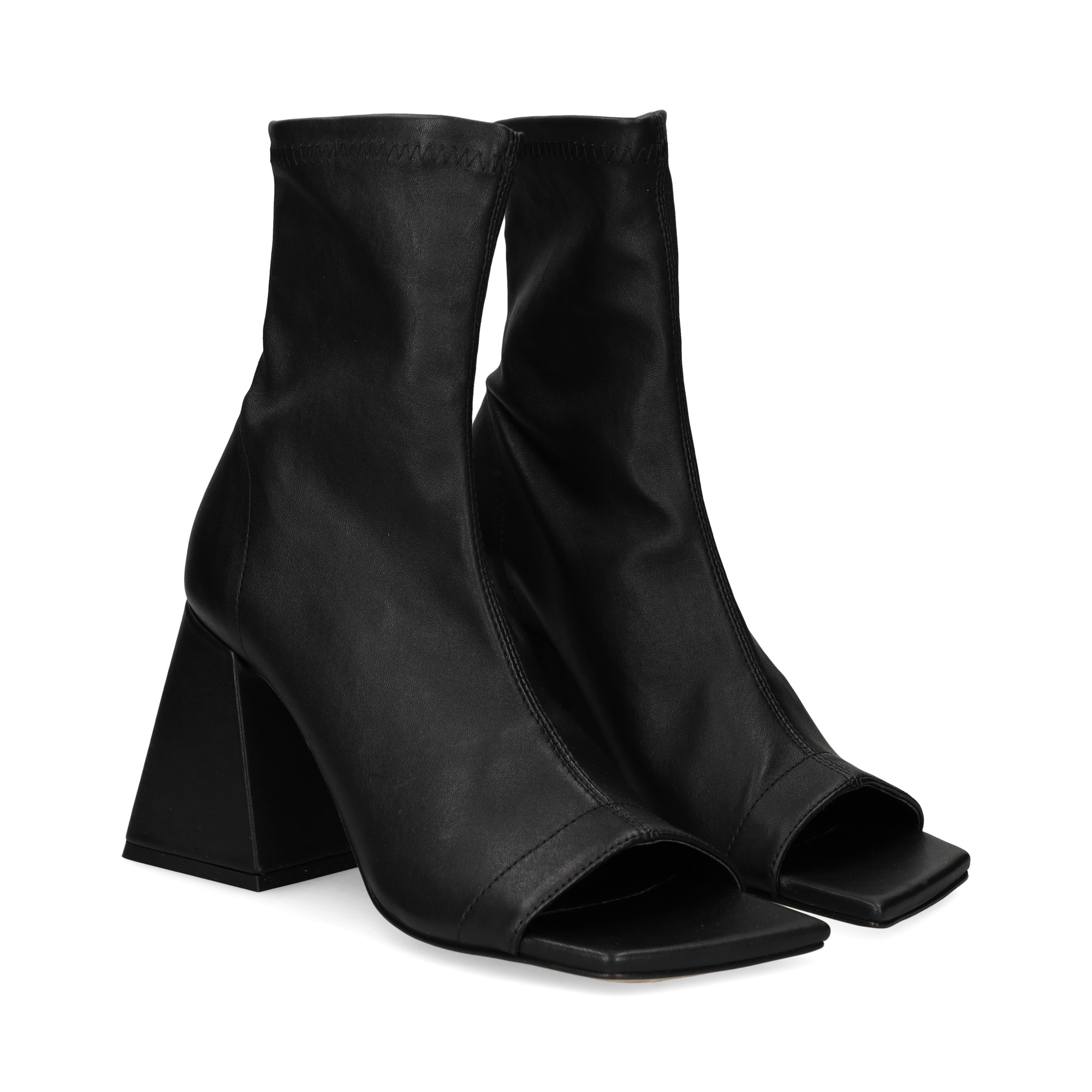 botin-sin-punta-piel-licra-negro