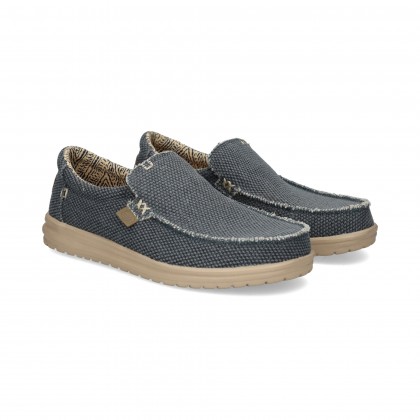 MOCASIN TEXTIL AZUL