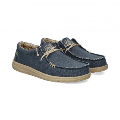 DEPORTIVO WALLABEE TEJIDO MARINO