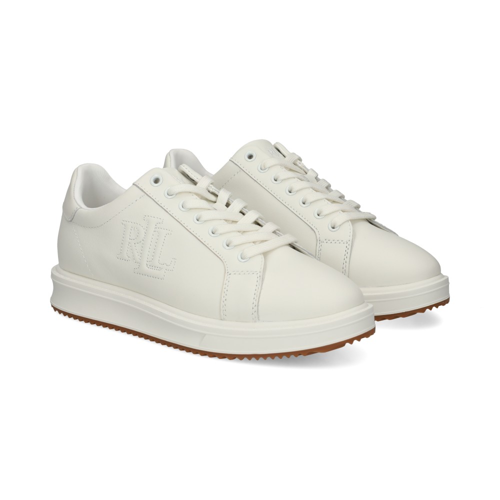 Lauren Ralph Lauren AINSLEY-SNEAKERS Zapatillas Mujer - Blanco Talla 7