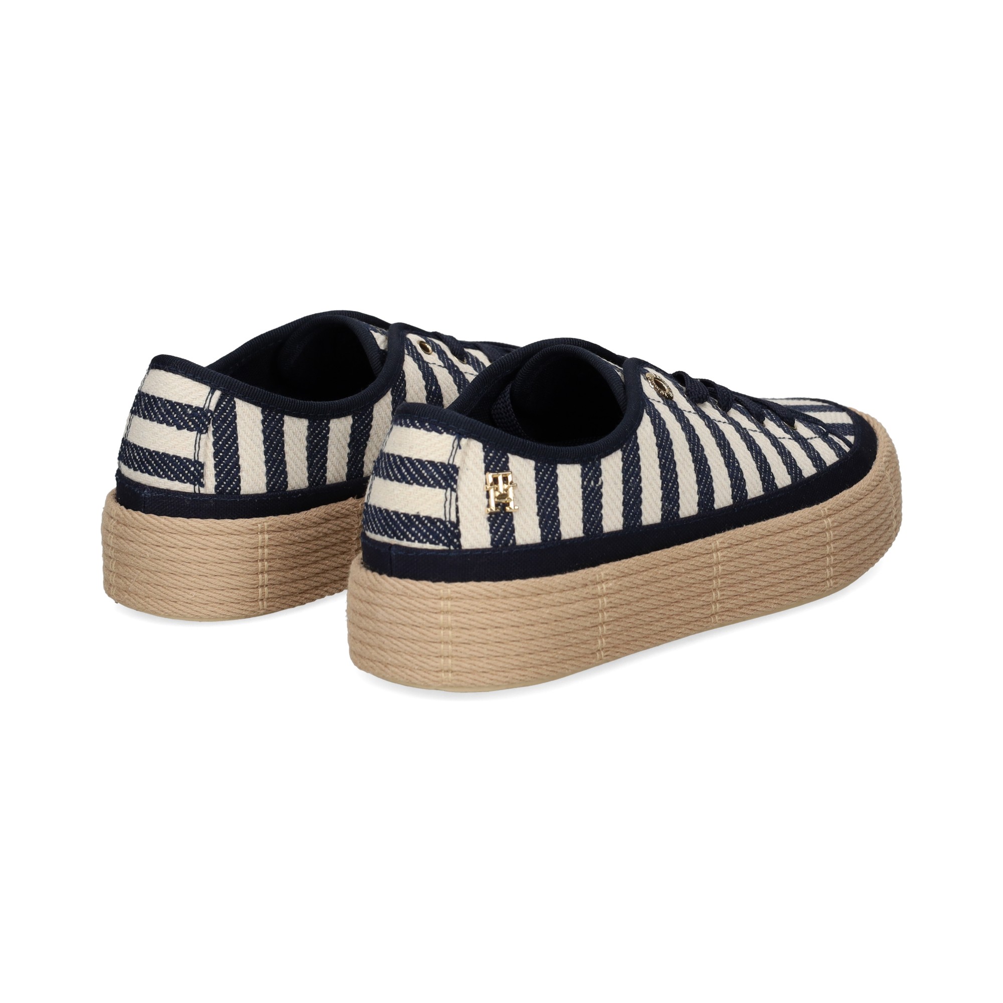 Tommy Hilfiger TENIS ALPARGATA DE RAYAS COMBI HIELO space blue — foto 4