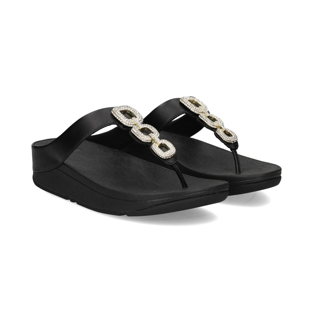 fitflop sandalias cuna mujer - negro talla 38