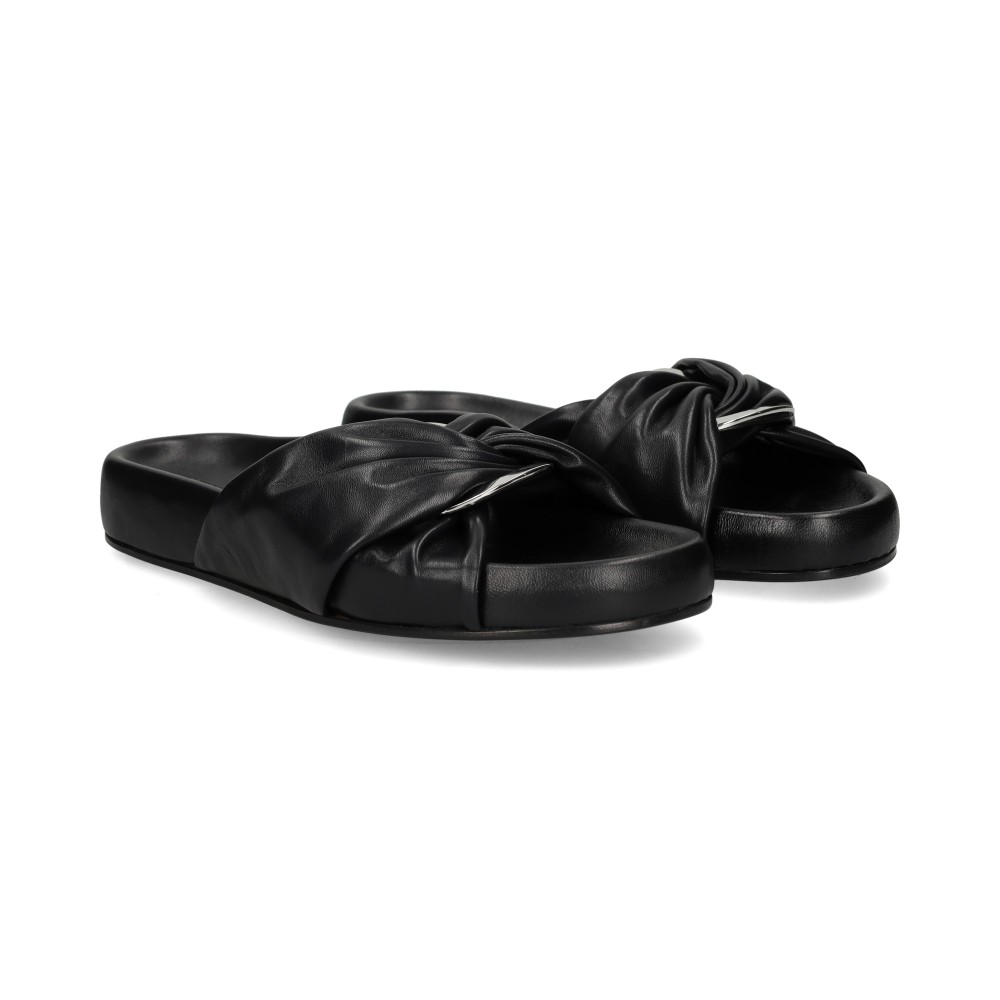 kennel  schmenger sandalias planas mujer - negro talla 39
