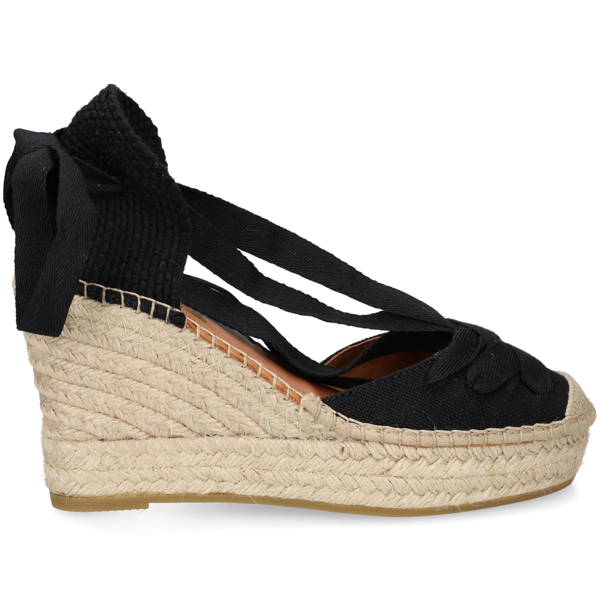 abierto-lados-acordonada-lino-negro