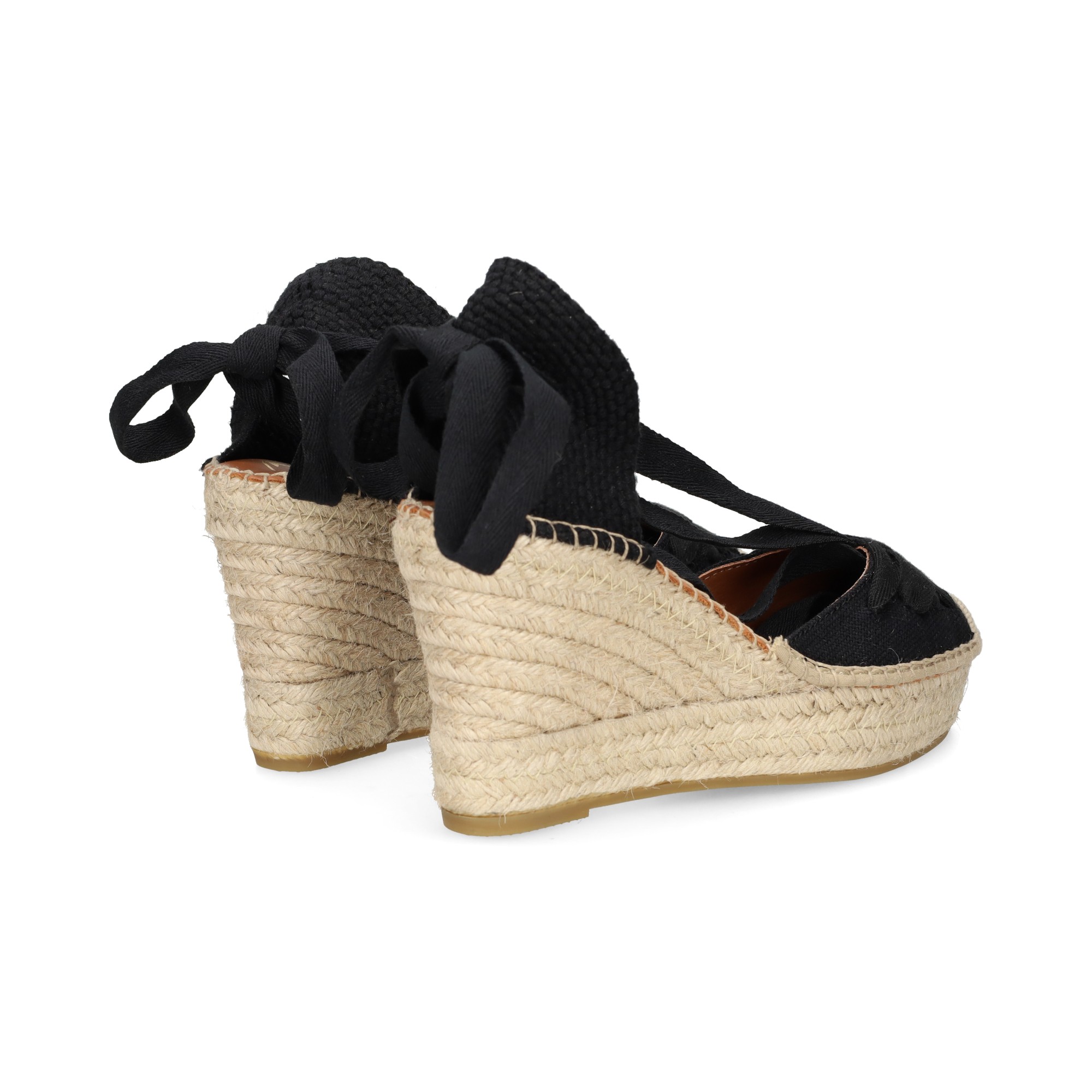 abierto-lados-acordonada-lino-negro