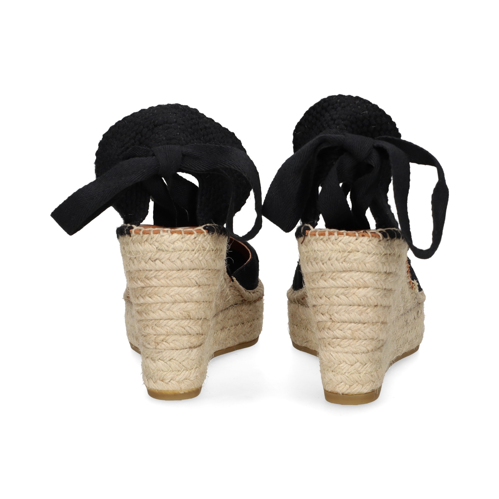 abierto-lados-acordonada-lino-negro