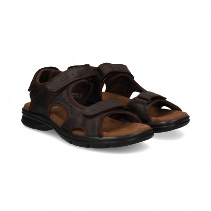 SANDALIA VELCROS GRASS MARRON