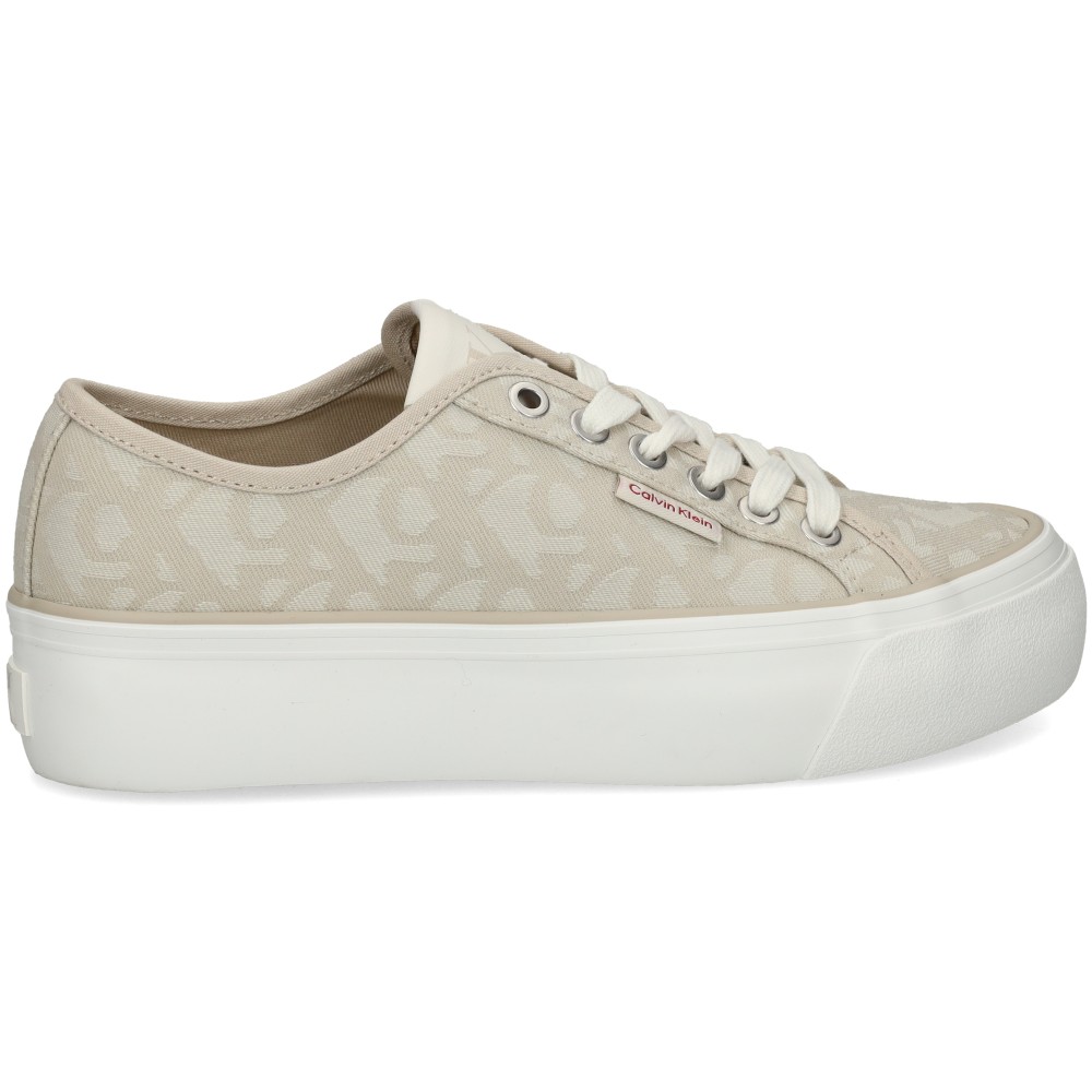 Calvin Klein Vulc Flatf Jacquard Aop Beige – imagen 2