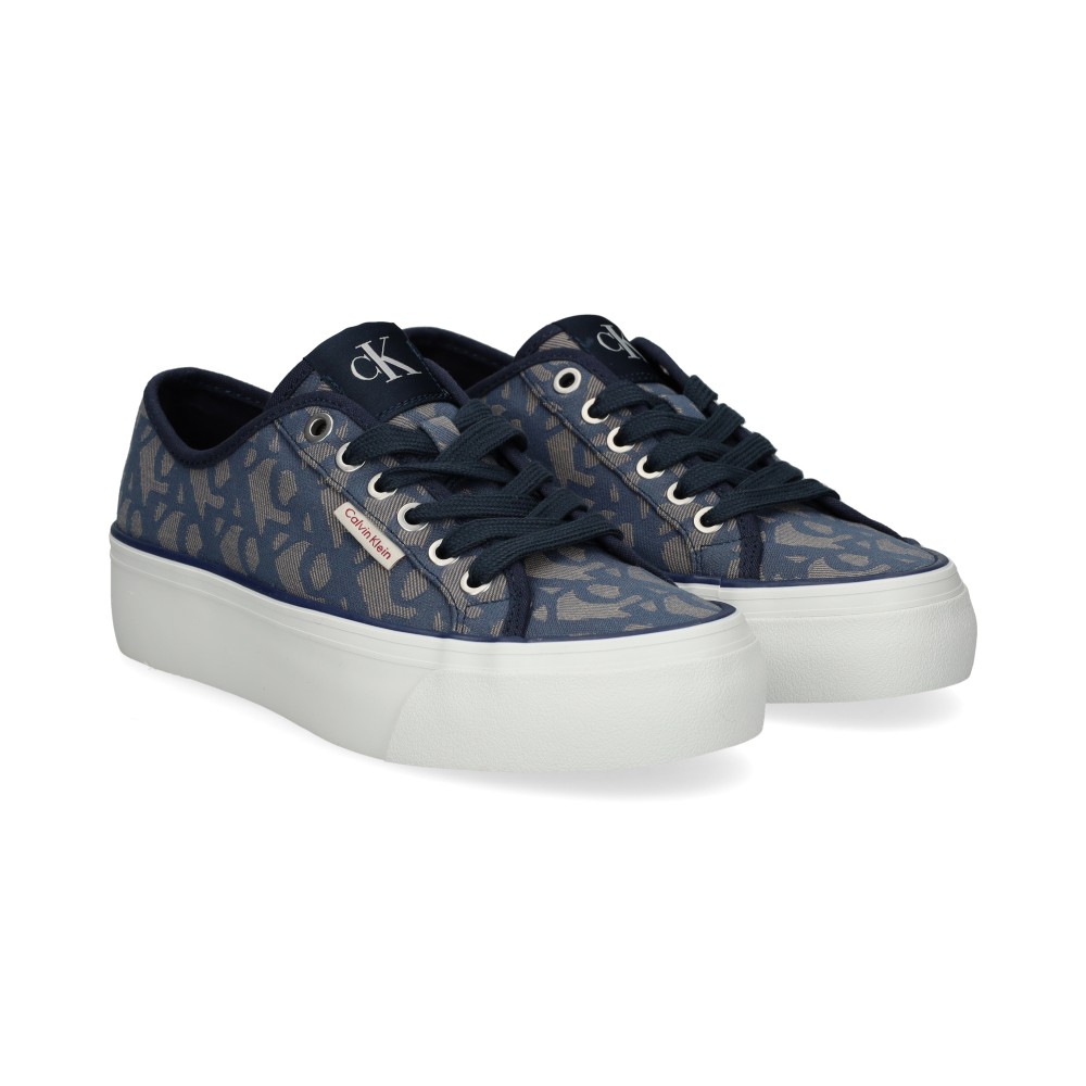 calvin klein zapatillas mujer - azul talla 37