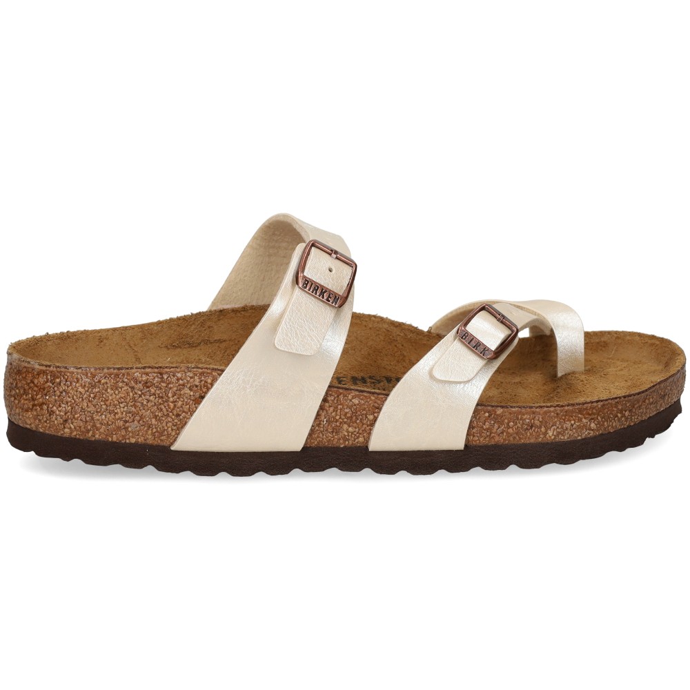 Birkenstock Mayari BF Graceful Sandalias Planas Mujer - Blanco Talla 38r – imagen 2