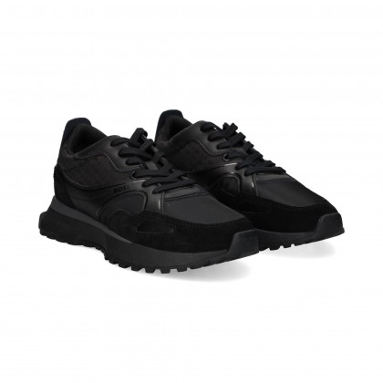 BOSS Deportivo Ante+nylon Todo Negro Black