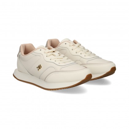 Tommy Hilfiger Deportivo Piel Hielo Ivory Petal