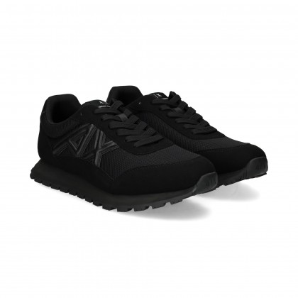 DEPORTIVO ANTE+MALLA NEGRO