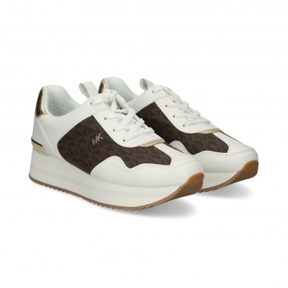 DEPORTIVO PIEL+LOGO MARRON