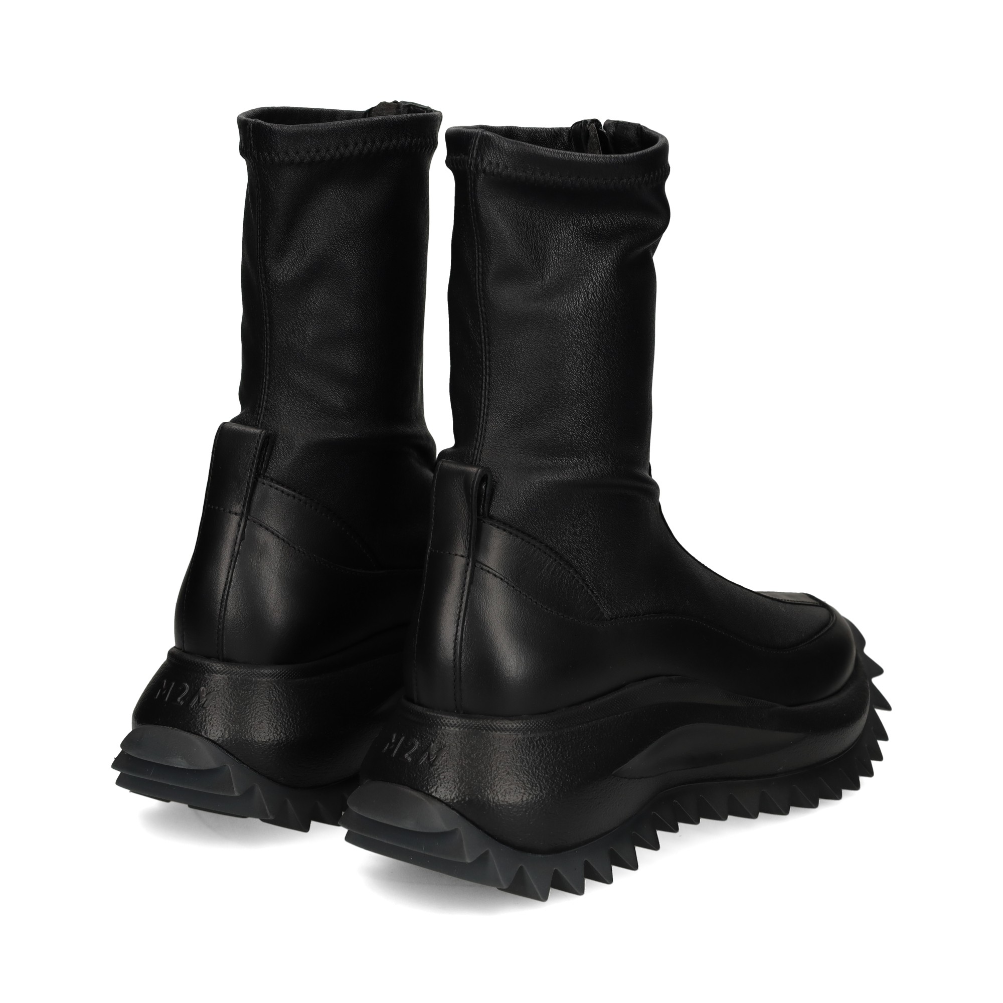 goma-dientes-botin-cremallera-negro