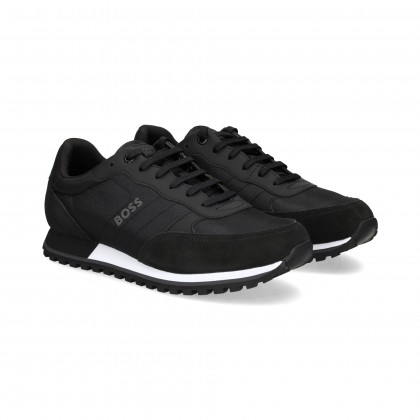BOSS Deportivo Textil/Ante Negro