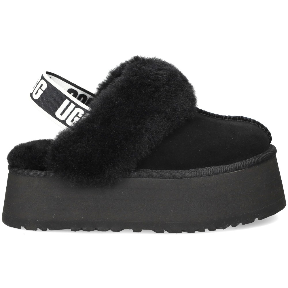 Ugg Ugg Funkette Black: Plataformas de Piel de Oveja con Correa Trasera Multicolor – imagen 2