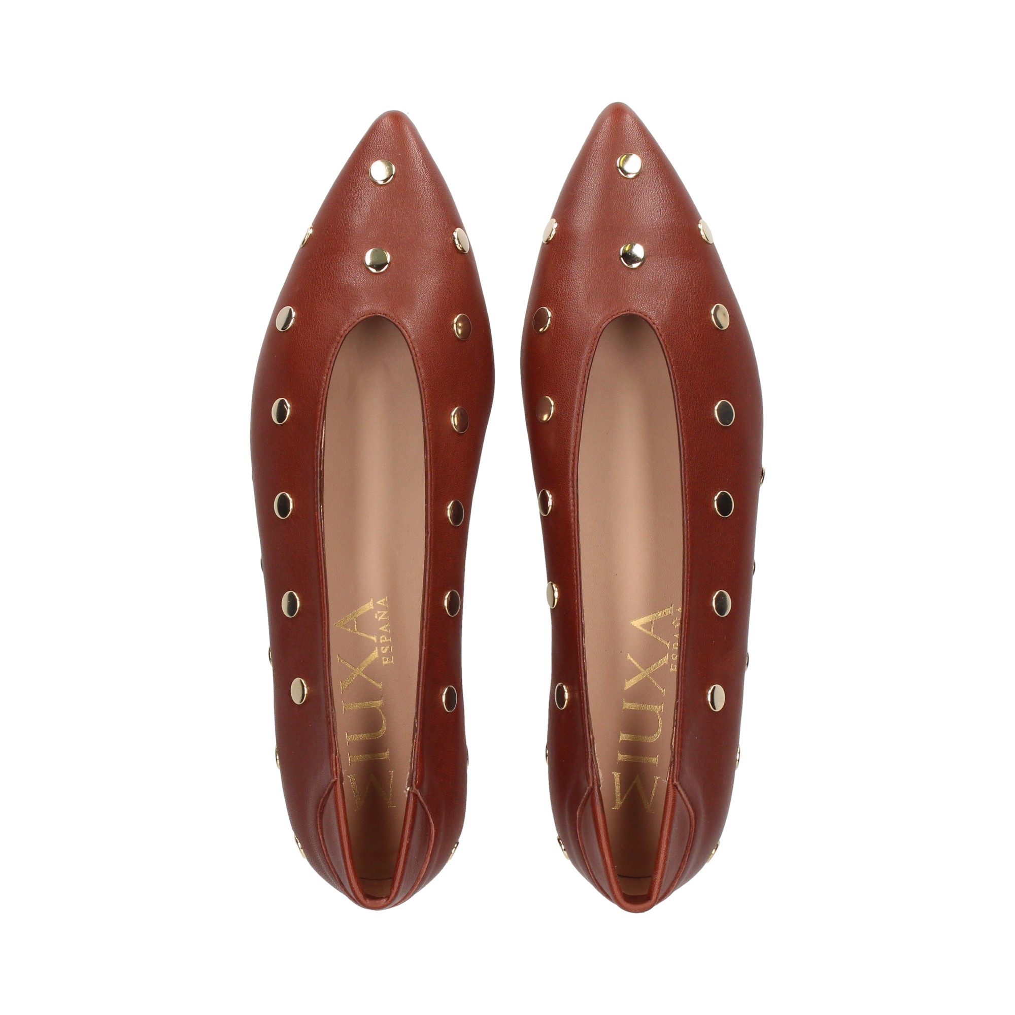 bailarina-tachas-piel-marron