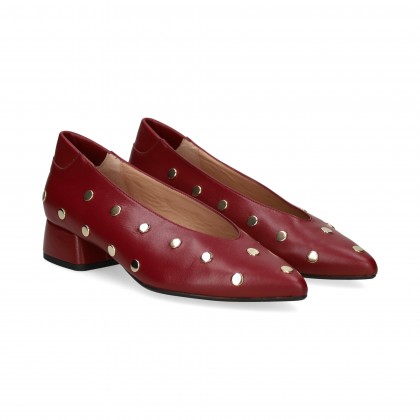 BAILARINA TACHAS PIEL BURDEOS