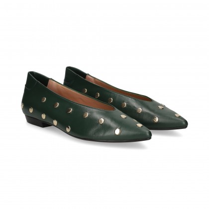 BAILARINA TACHAS PIEL VERDE