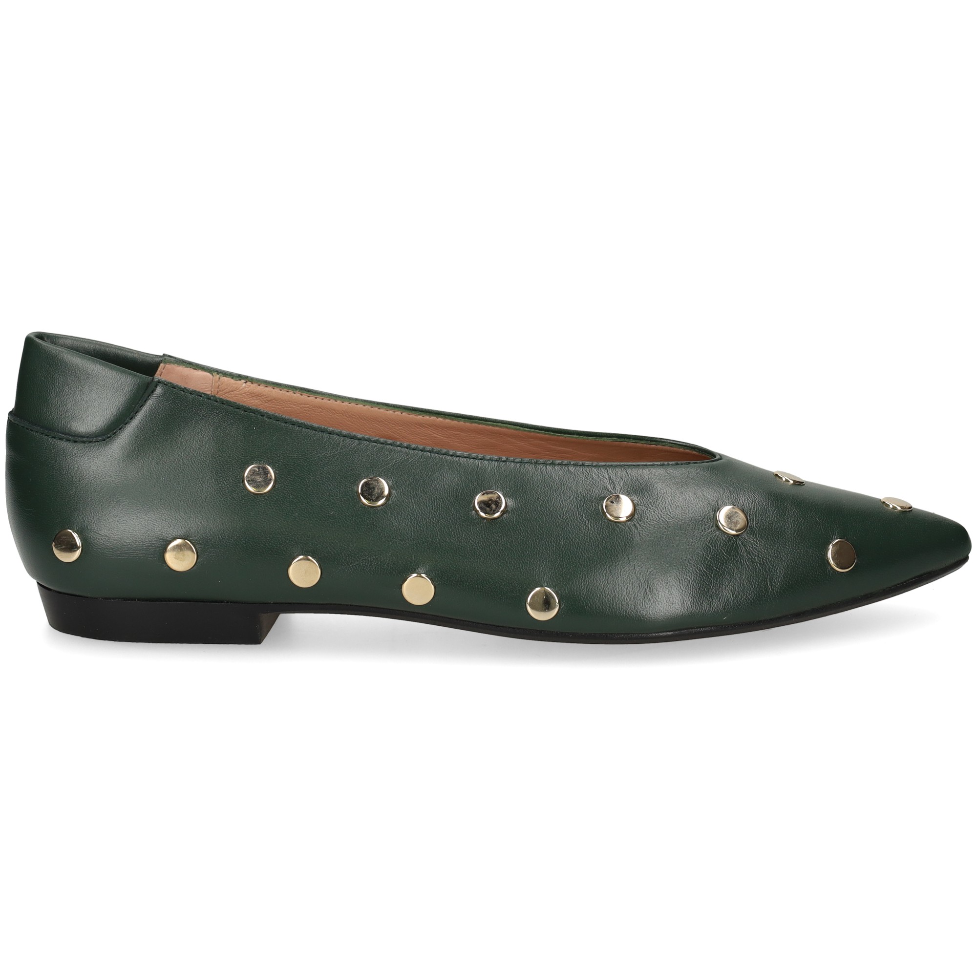 bailarina-tachas-piel-verde