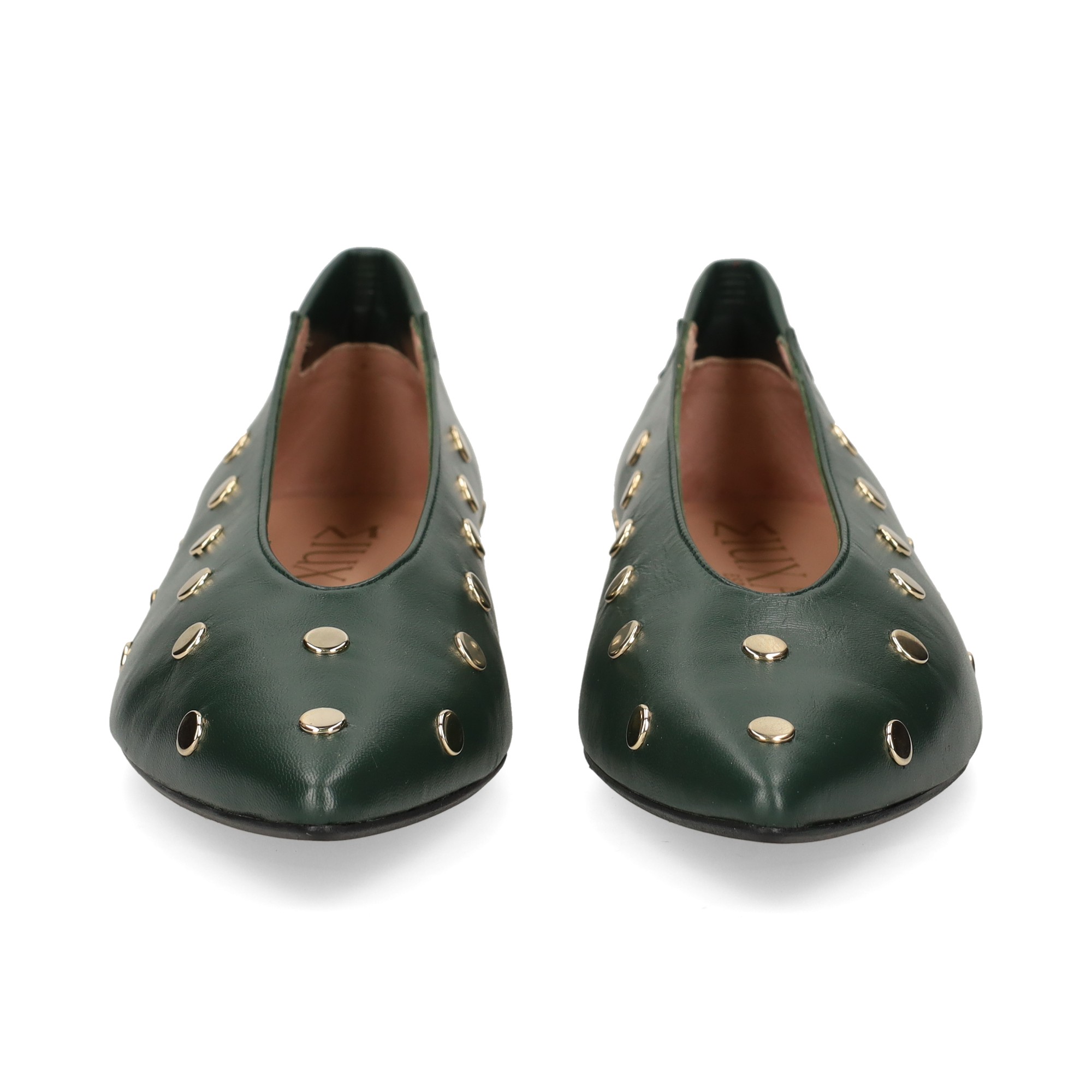 bailarina-tachas-piel-verde