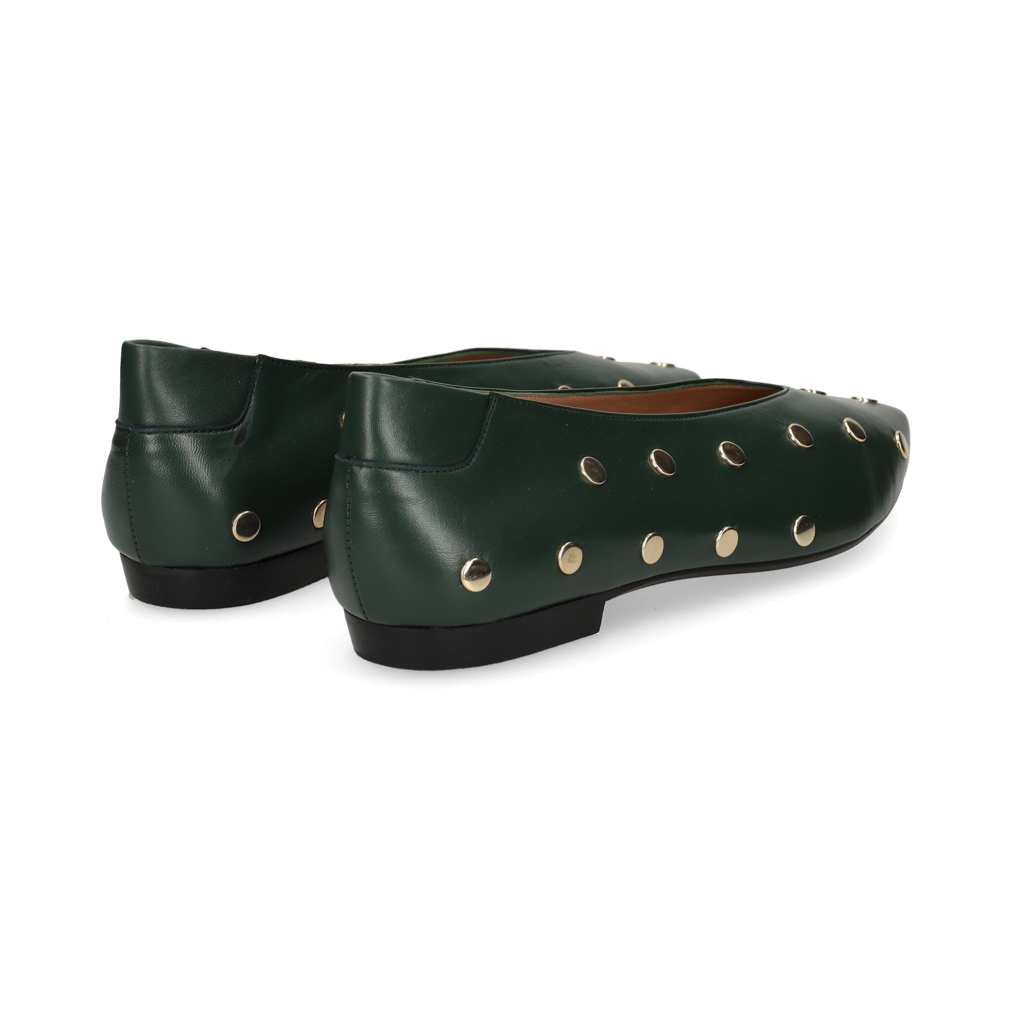 bailarina-tachas-piel-verde