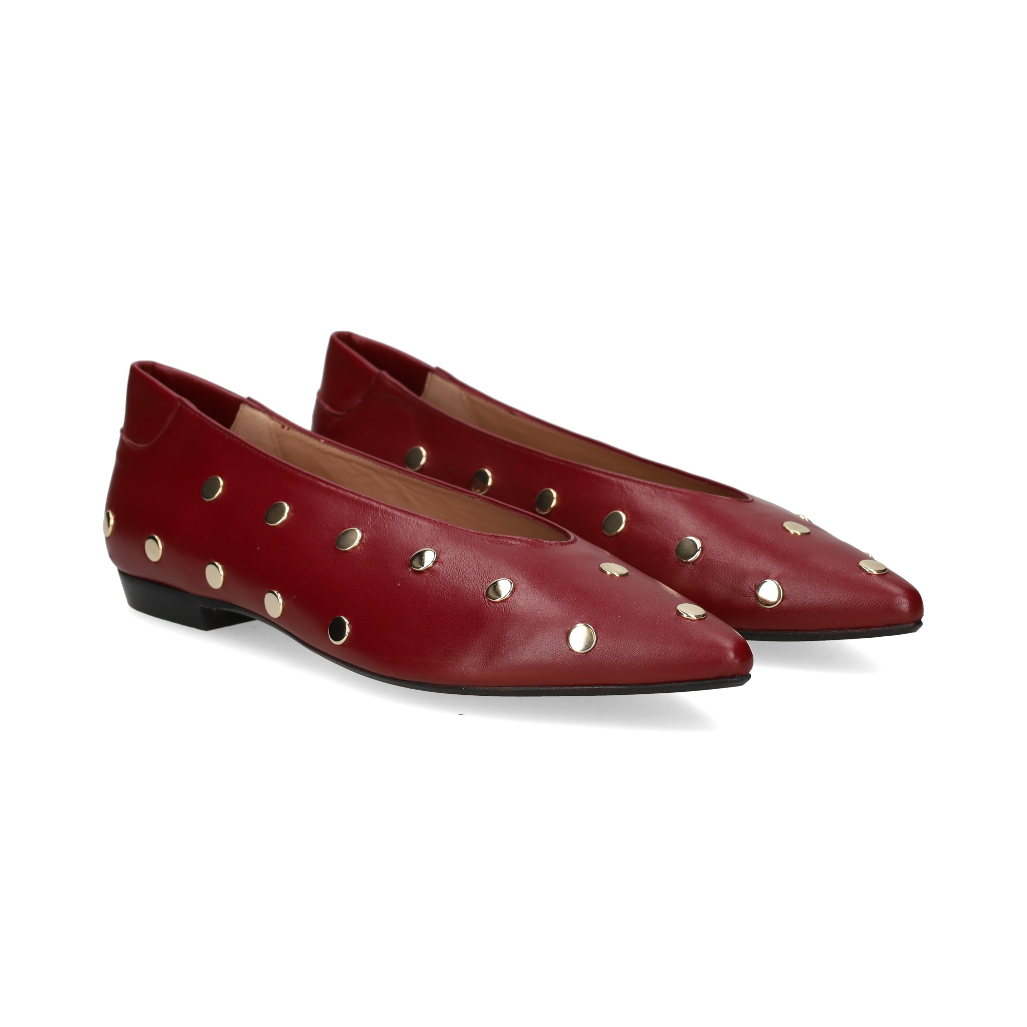 bailarina-tachas-piel-burdeos