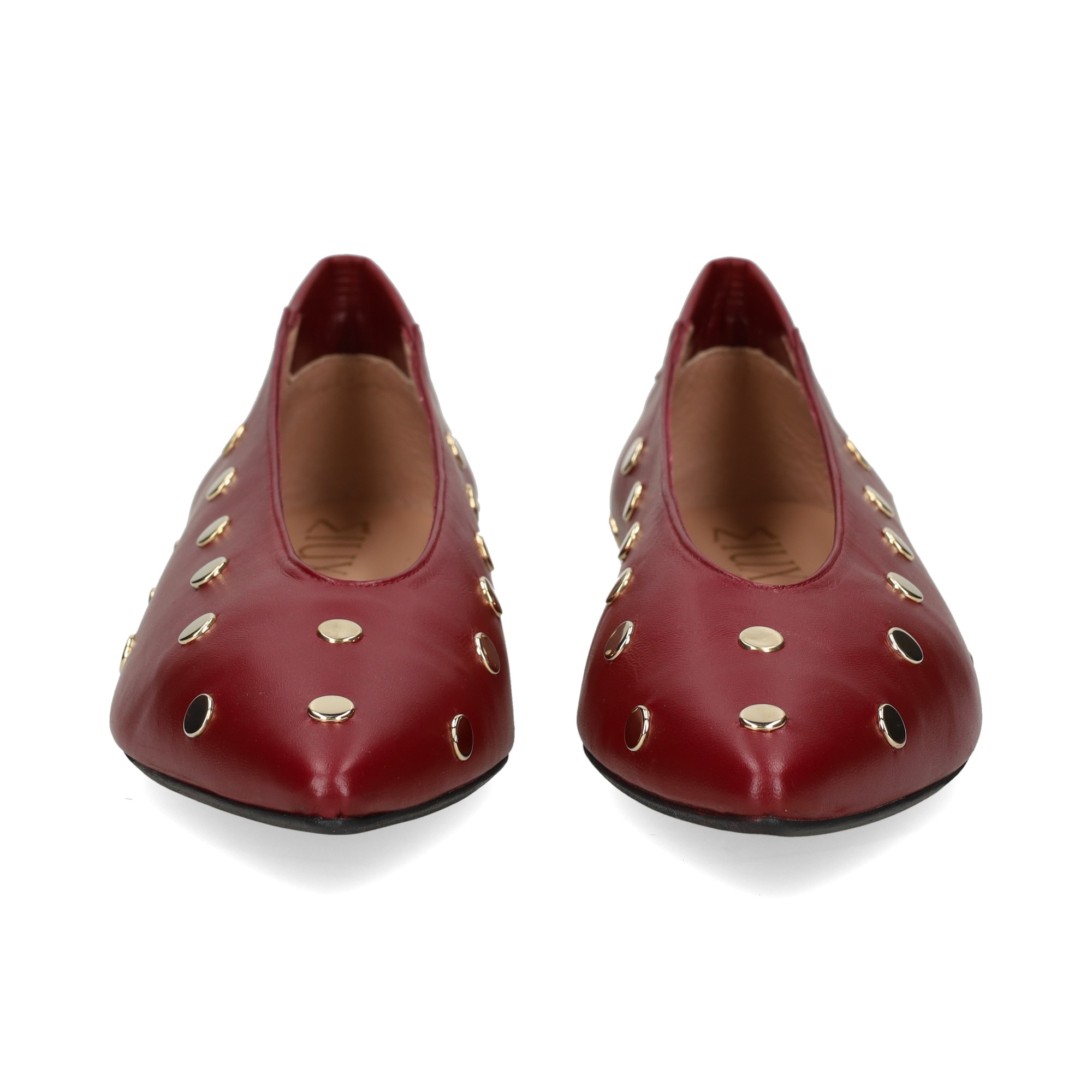 bailarina-tachas-piel-burdeos
