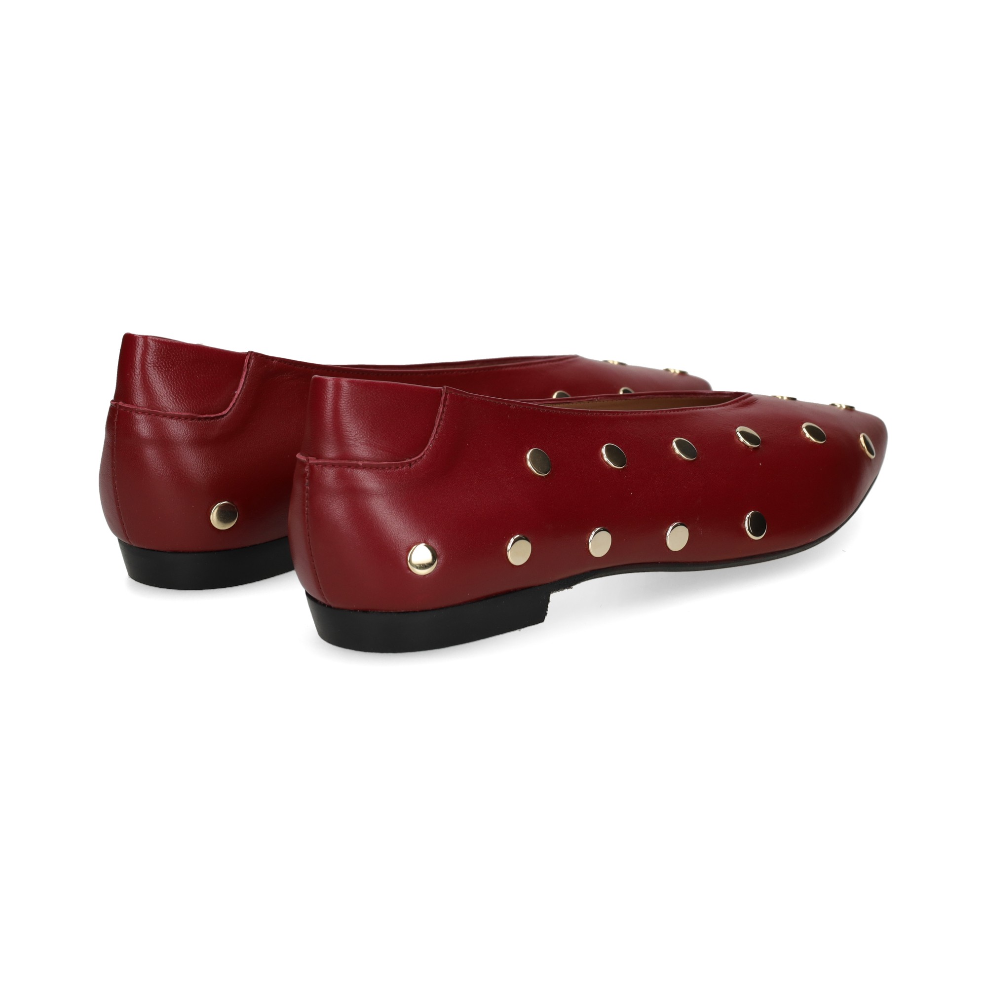 bailarina-tachas-piel-burdeos