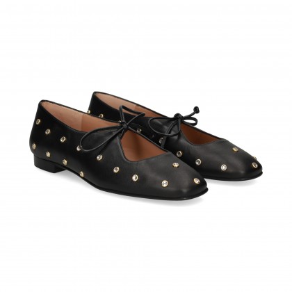 BAILARINA CORDON STRASS PIEL NEGRO
