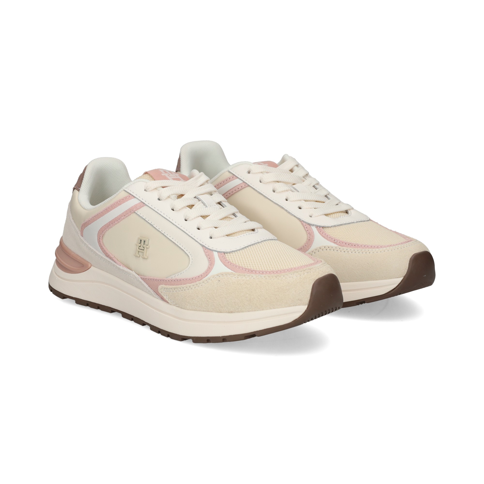 Tommy Hilfiger Deportivo Piel Beige Muslin/Fogg
