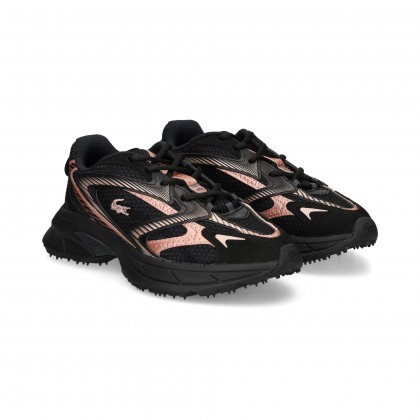 DEPORTIVO PIEL+MALLA ROSA+NEGRO