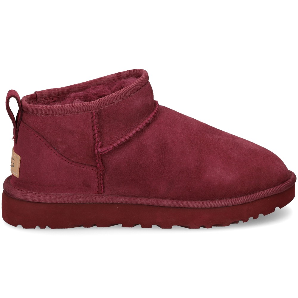 Botines Ugg Classic Ultra Mini Burdeos Rojo Rojo – imagen 2