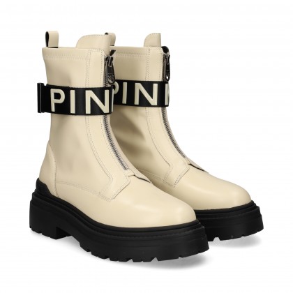 botin-banda-pinko-piel-licra-hielo