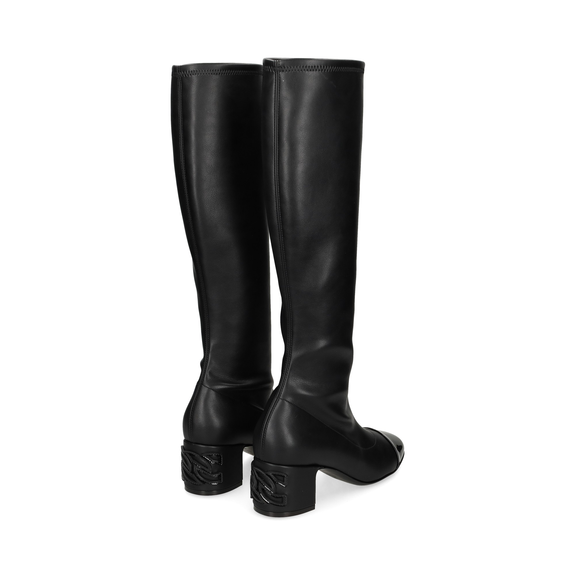 bota-punta-charol-piel-licra-negro