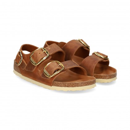 SANDALIA 3 HEBILLAS GRASS CUERO