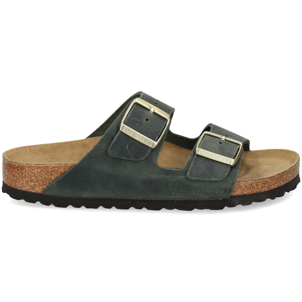 Birkenstock Arizona LEOI Sandalias Planas Mujer - Verde Talla 36n – imagen 2