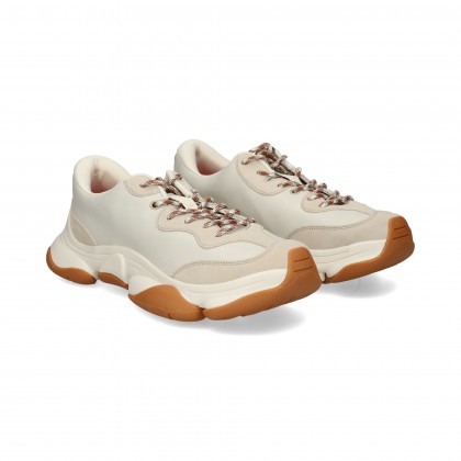 DEPORTIVO ANTE+PIEL BLANCO