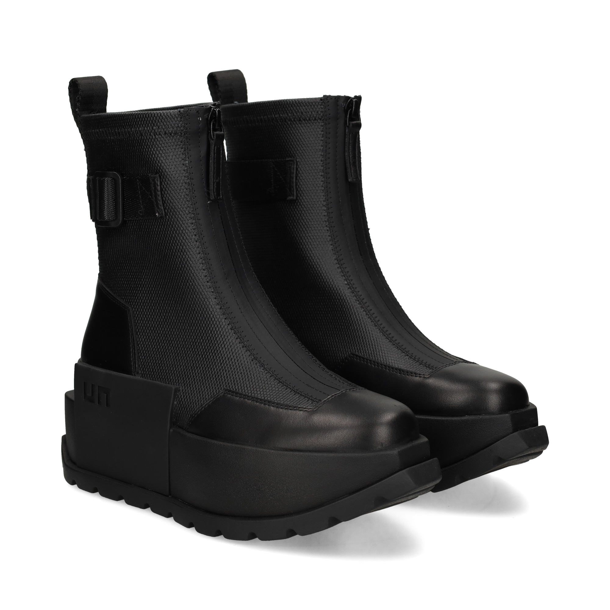 botin-cremallera-mallapiel-negro