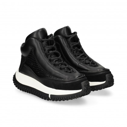 BOTIN LADO REPTIL PIEL NEGRO OREO