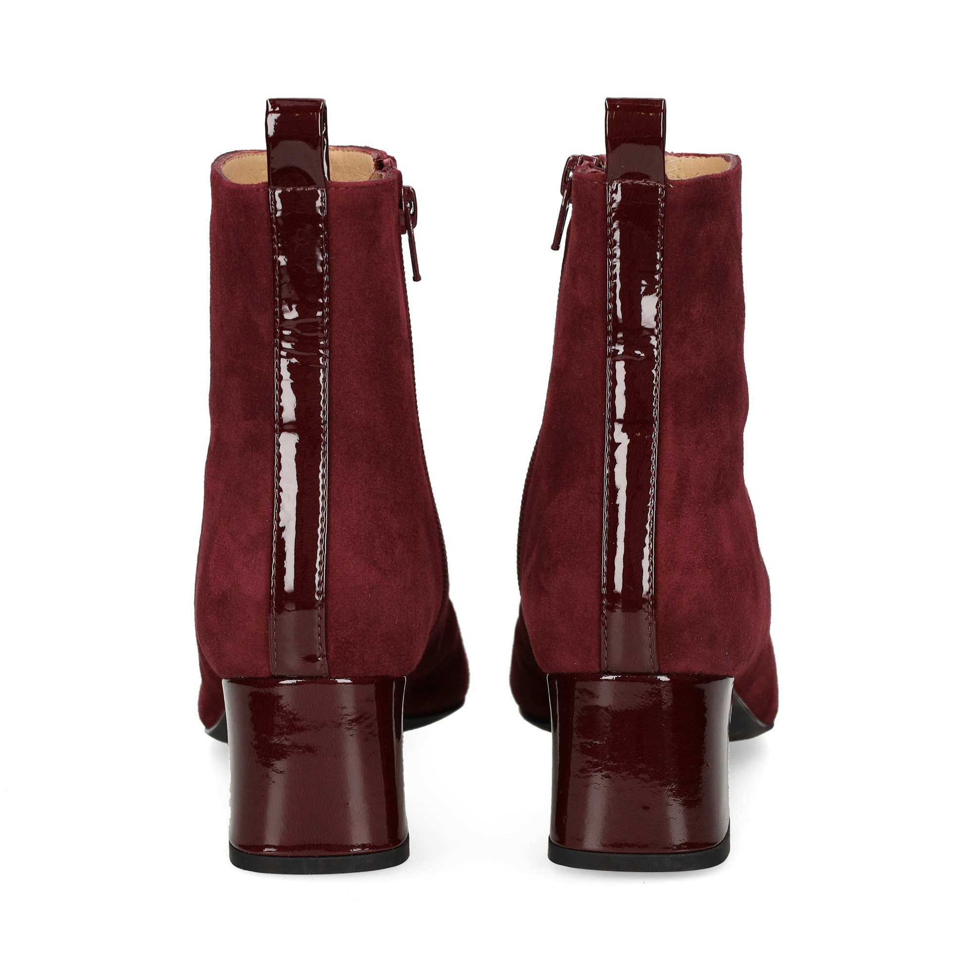 botin-punta-charol-ante-burdeos