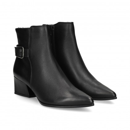 BOTIN HEBILLA LADO PIEL ENGRO PRETO