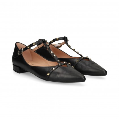 BAILARINA BB TACHAS PIEL NEGRO
