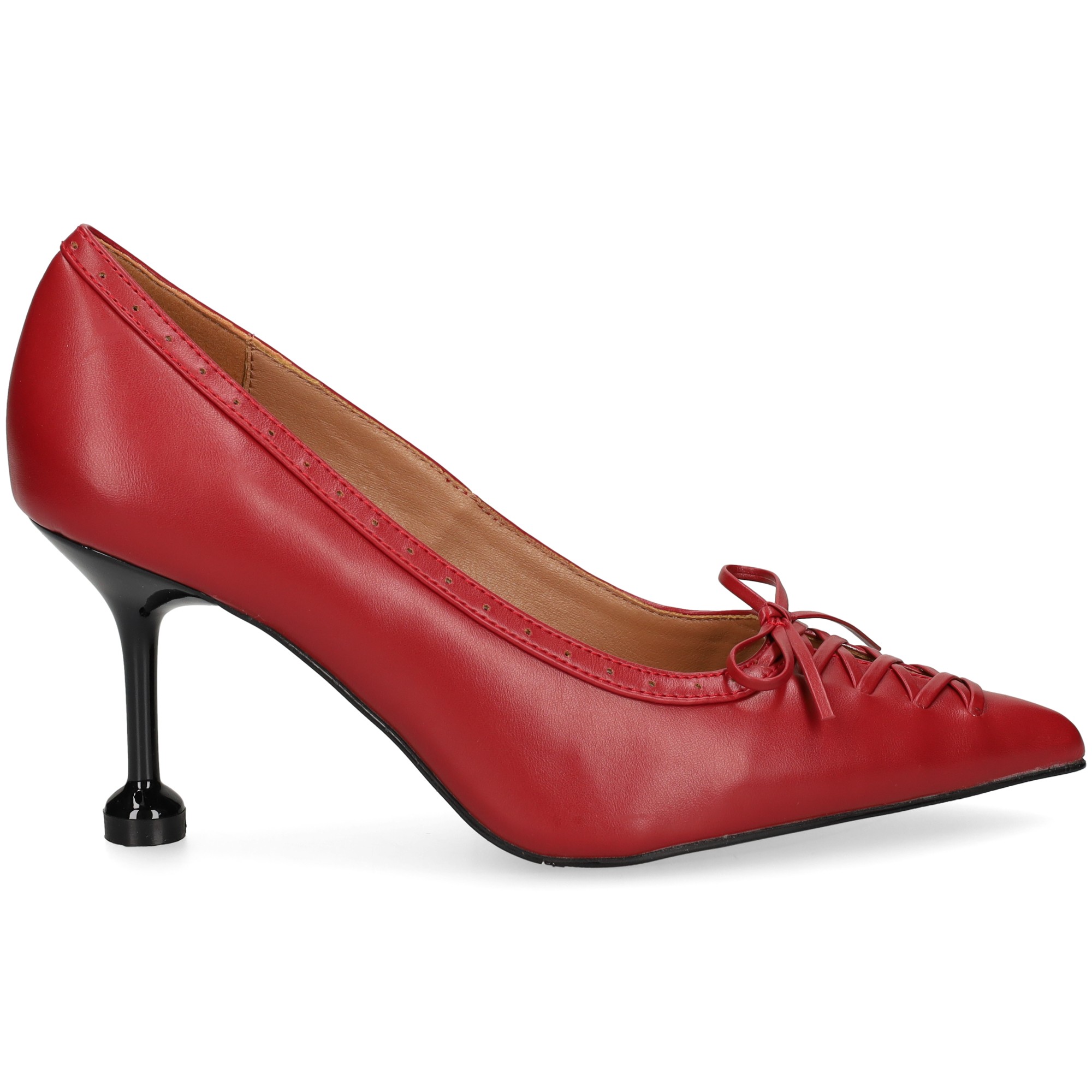 salon-acordonado-piel-rojo