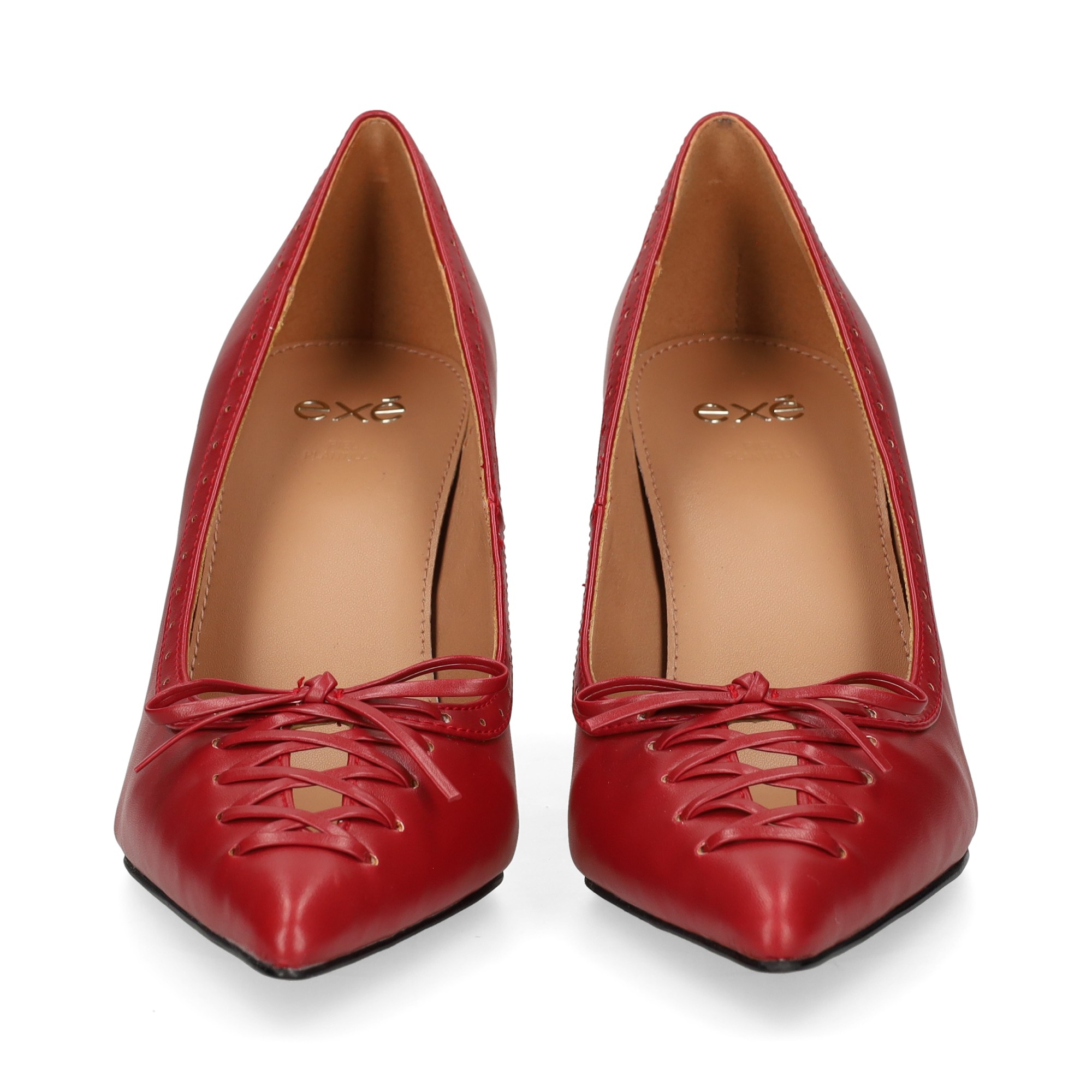 salon-acordonado-piel-rojo