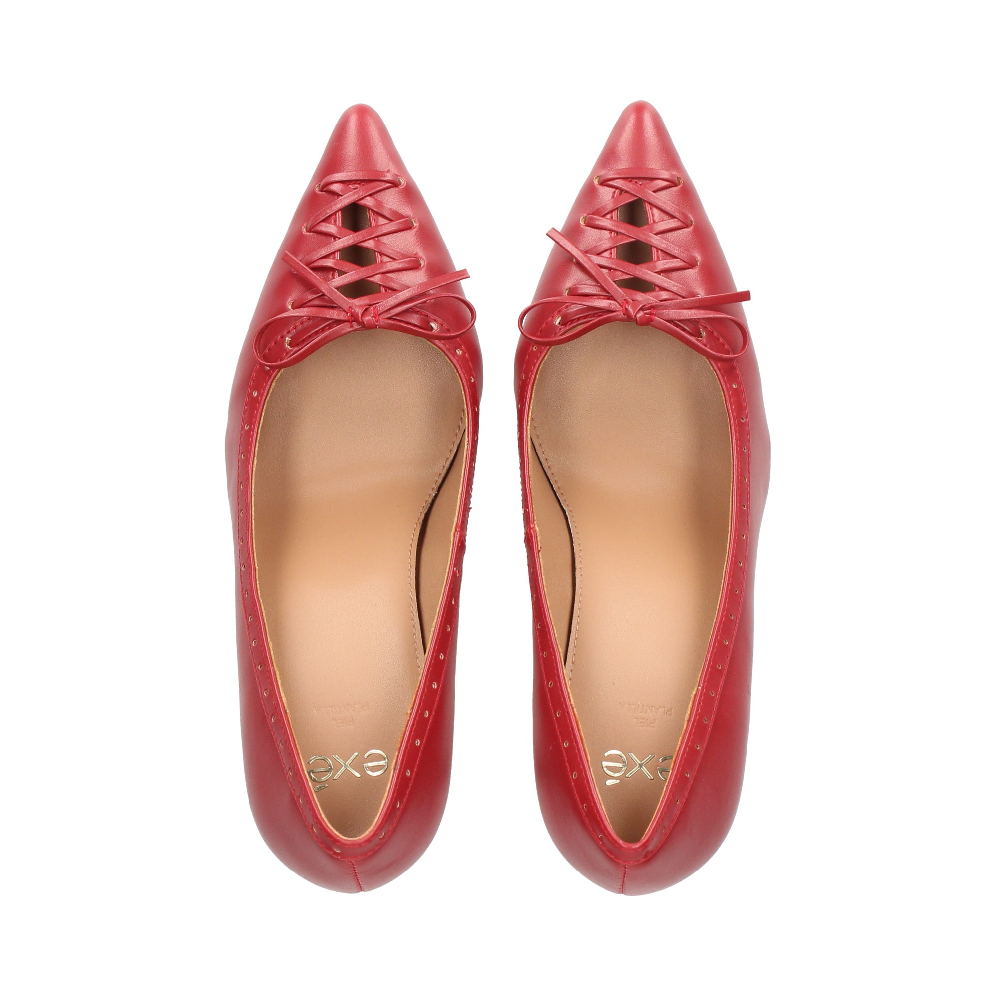 salon-acordonado-piel-rojo